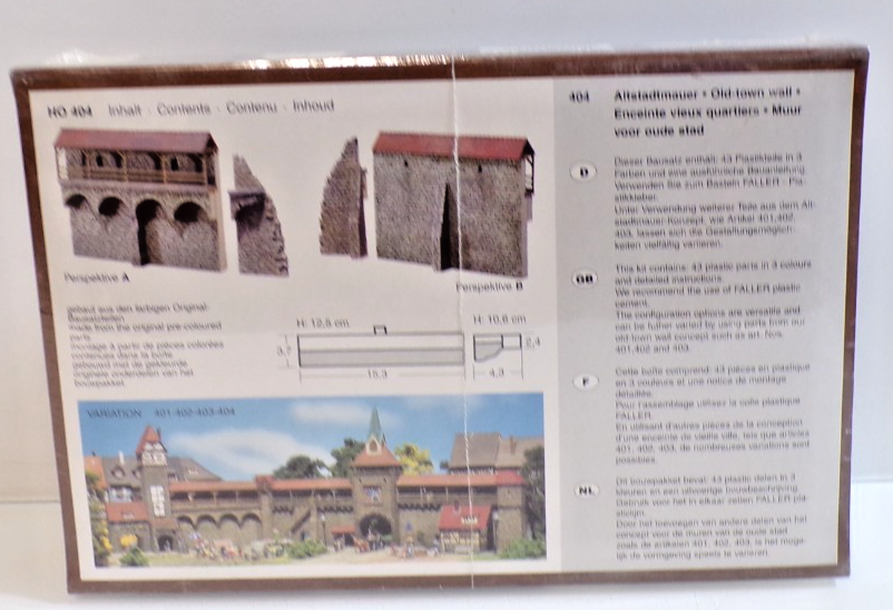 Faller H0 Bausatz 404 Altstadtmauer in OVP PK3191 – Bild 3