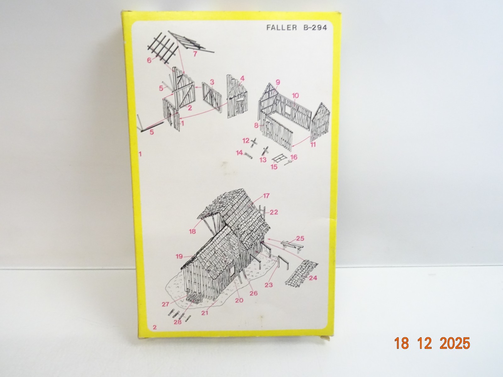 Faller H0 Bausatz B-294 Lattenschuppen in OVP PK3219 – Bild 3