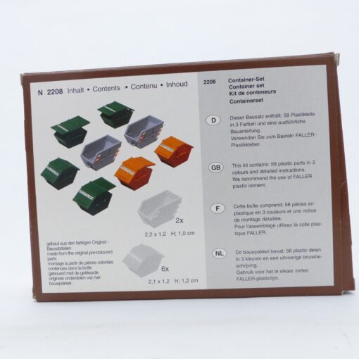 Faller Spur N Bausatz 2208 Container Set unvollständig in OVP EX6086 – Bild 3