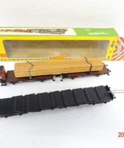 Fleischmann H0 1493 Drehschemelwagen + Tiefladewagen, siehe Foto in OVP RR4231