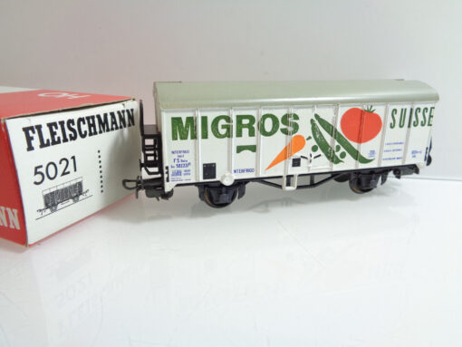 Fleischmann H0 5021 Kühlwagen Migros Suisse der FS in OVP JD6969