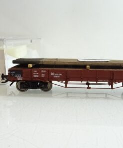 Fleischmann H0 52628701 K Niederbordwagen m. Telegrafenmasten d.DB in OVP PR7383