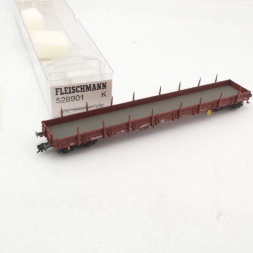 Fleischmann H0 528901 K Flachwagen mit Seitenborden der DB in OVP RR1194 – Bild 3