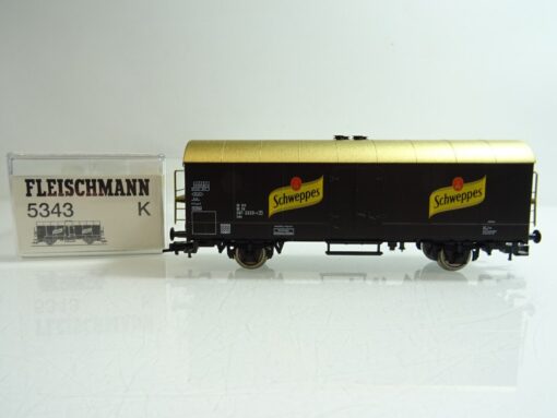 Fleischmann H0 5343 K Kühlwagen Schweppes der DB in OVP PR1629 – Bild 3