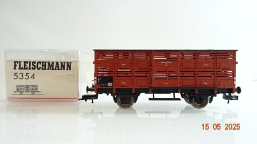 Fleischmann H0 5354 Viehtransportwagen der DR in OVP PR7640