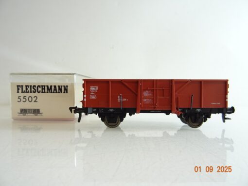 Fleischmann H0 5502 offener Güterwagen Selbstentladewagen der DB in OVP BH54