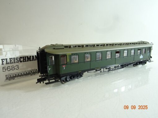 Fleischmann H0 5683 K Personenwagen 2.Klasse der DB in OVP RR3492