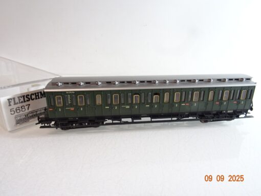 Fleischmann H0 5687 K Abteilwagen 2.Kl. der DRG in OVP PR3499 – Bild 3