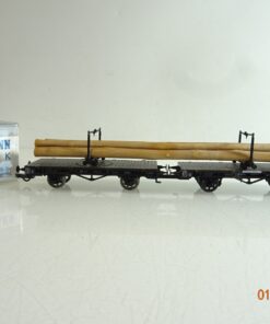 Fleischmann H0 5814K Drehschemelwagen mit Baumstämme in OVP BH279