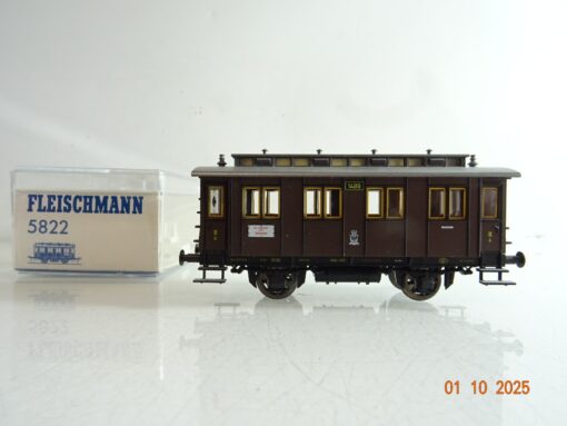 Fleischmann H0 5822 Personenwagen 3.Kl. der K.P.E.V. in OVP BH257