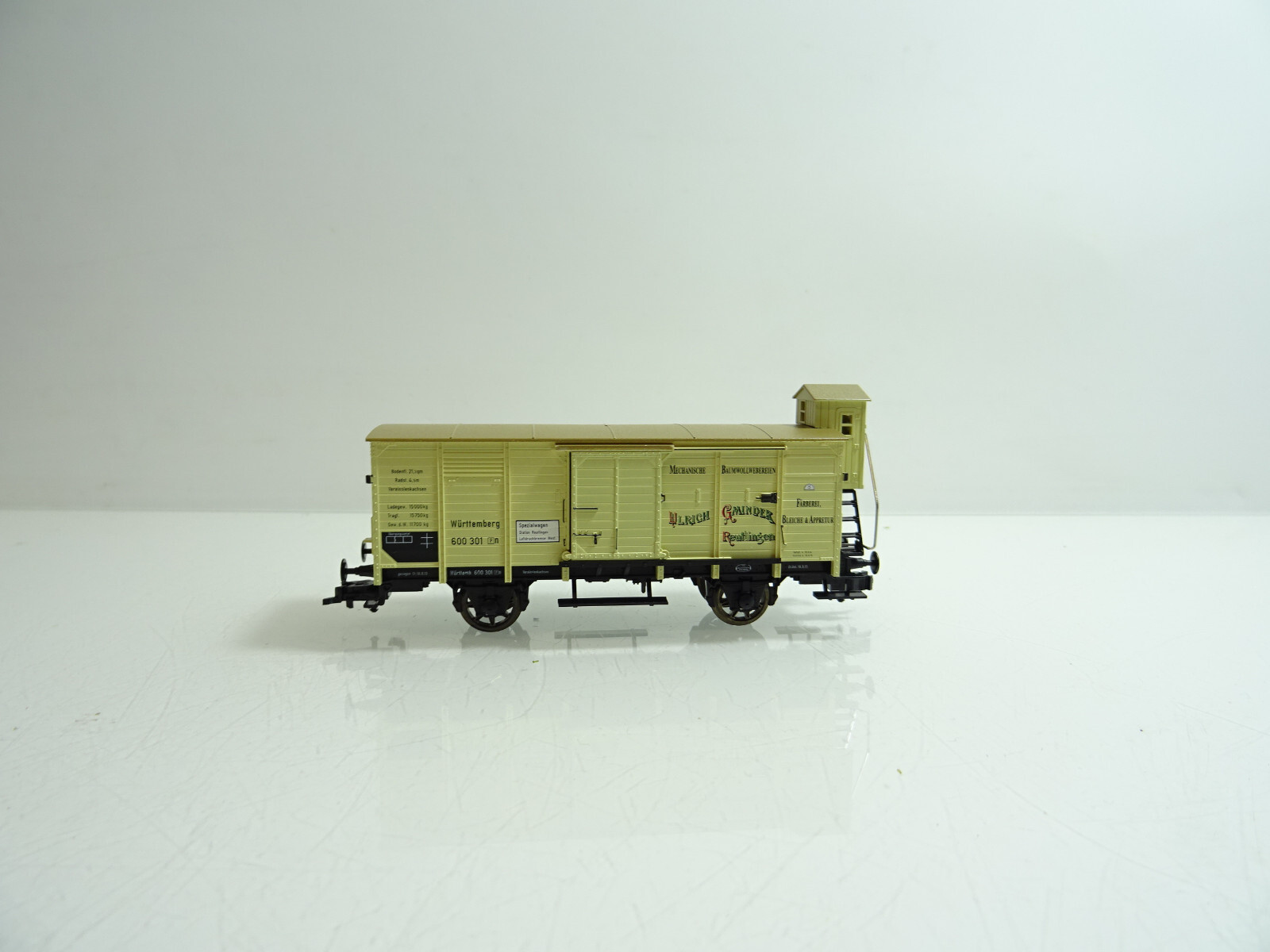 Fleischmann H0 5826 K gedeckter Güterwagen Gminder Württemberg in OVP TF829 – Bild 3