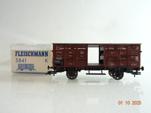 Fleischmann H0 5841K Viehwagen der K.P.E.V. in OVP BH274