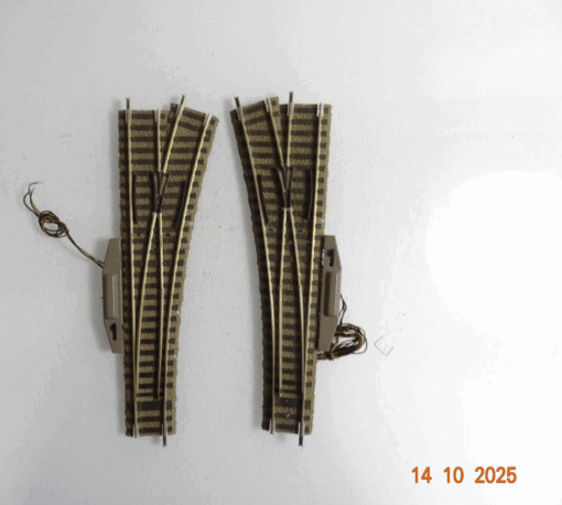 Fleischmann H0 6140 Weichenpaar mit Antrieb siehe Foto PK1471 o.