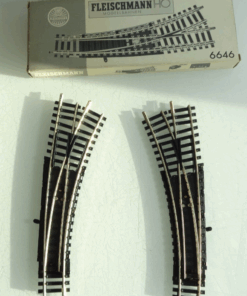 Fleischmann H0 6646 Weichenpaar siehe Foto in OVP PK2106