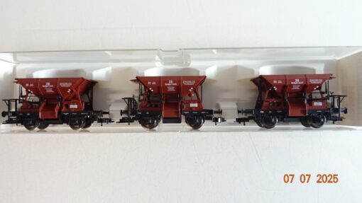 Fleischmann H0 825505 K Schotterwagen Set 3 tlg. der DB in OVP PR8951