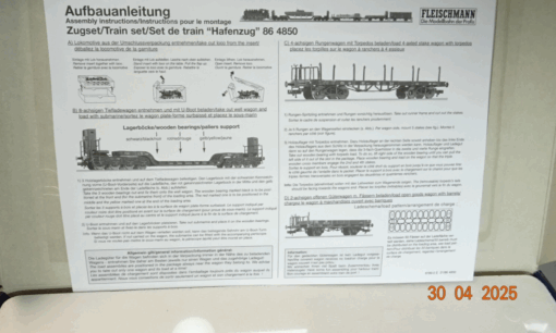 Fleischmann H0 864850 Hafenzug-Zugset ohne Lok der DB in OVP PR7368 – Bild 4