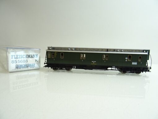 Fleischmann H0 K 855688 Bahnpostwagen mit Bremserhaus der DRP PR1006