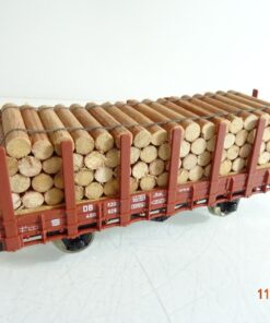 Fleischmann H0 Rungenwagen mit Ladung der DB RR4512 o.