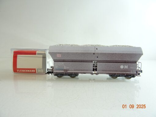 Fleischmann H0 Seitenentladewagen mit Kaliladung der DB in OVP BH34