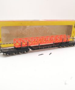 Fleischmann H0 Tiefladewagen mit Ladung, siehe Foto in OVP QR3898