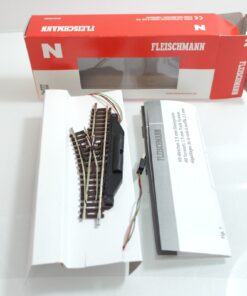 Fleischmann N 22249 elektrische Weiche links, 24° in OVP RG2534