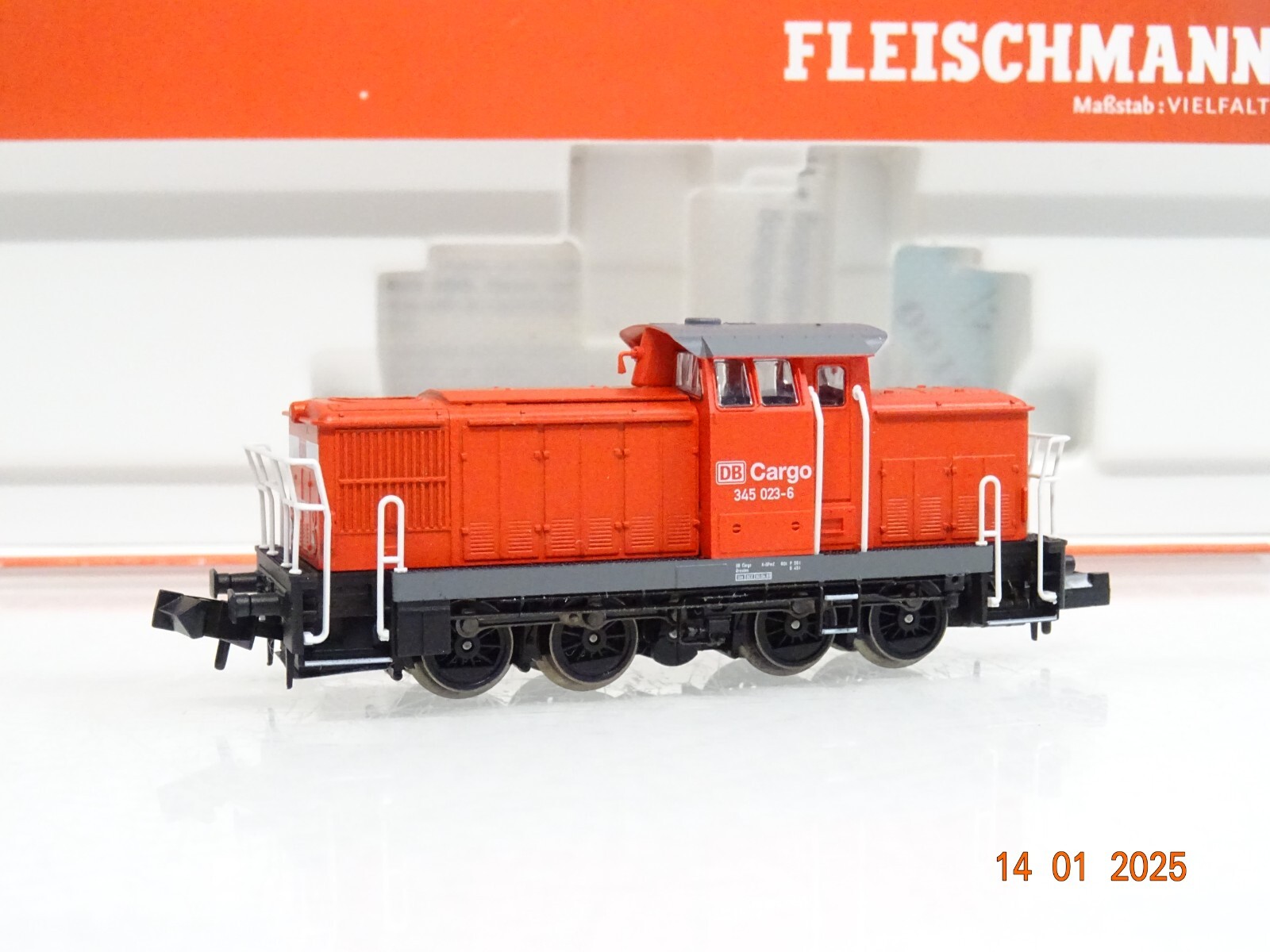 Fleischmann N 722002 Diesellok BR 345 023-6 der DB Cargo in OVP LE8223