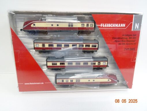 Fleischmann N 741085 Dieseltriebzug 4tlg. Alpen-See-Express Digital in OVP JL551