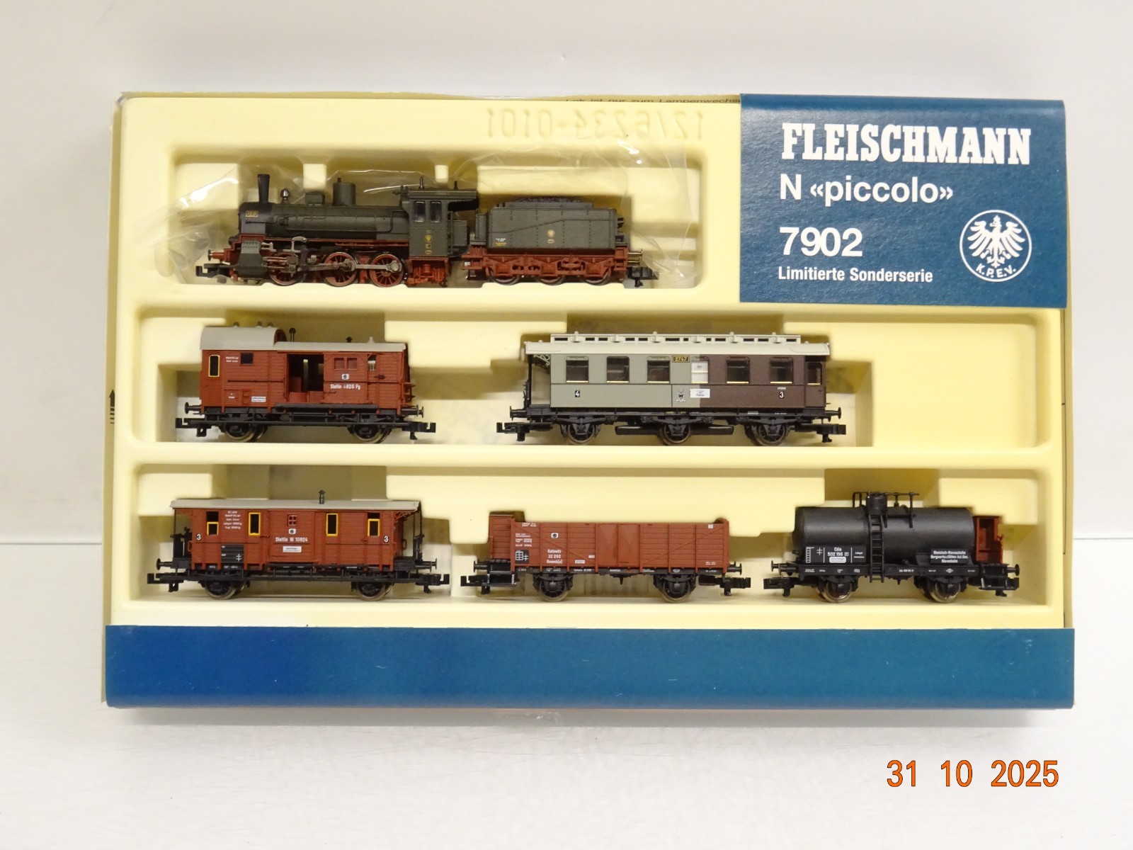Fleischmann N 7902 Güterzug-Set 6tlg. der K.P.E.V. limitiert in OVP JL4009