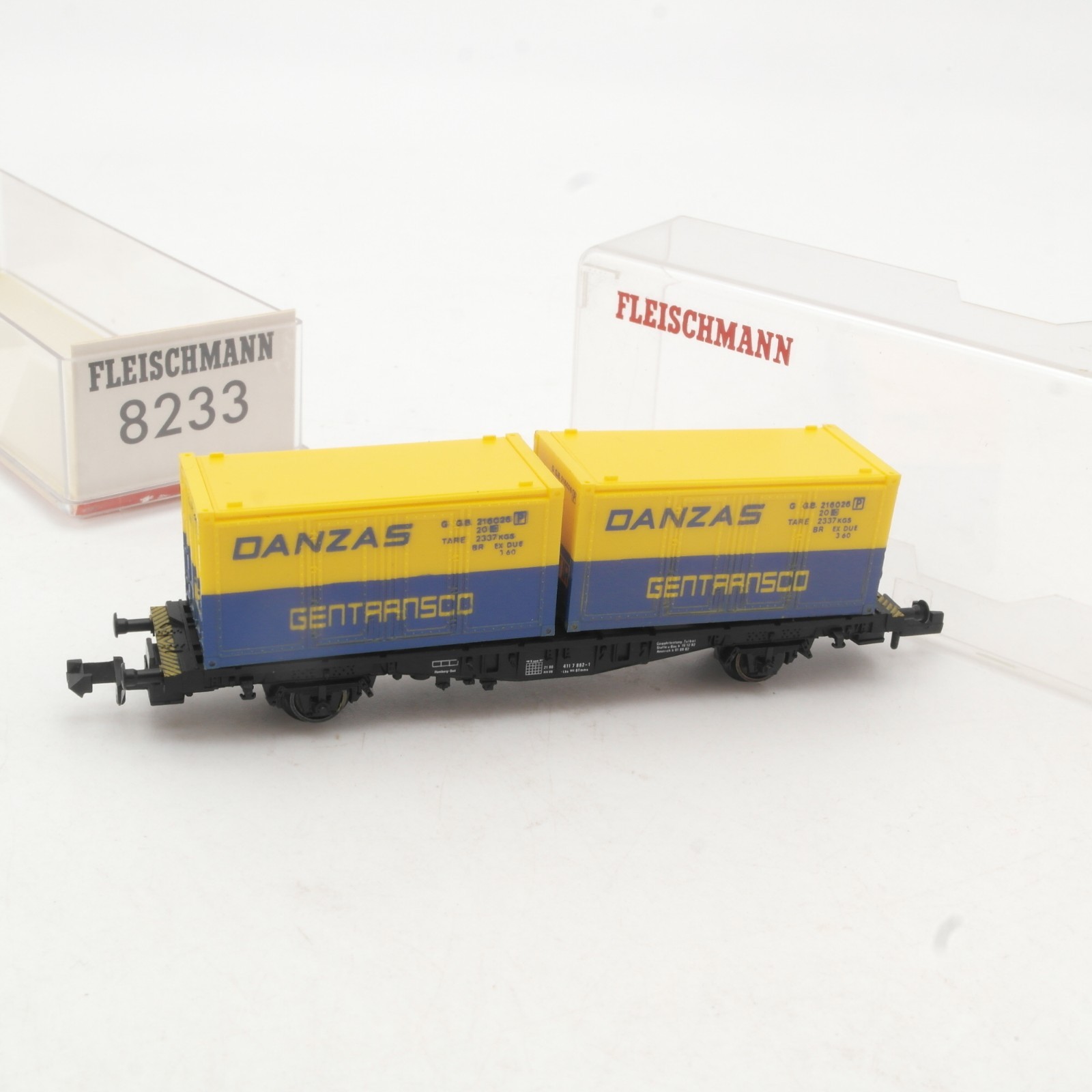 Fleischmann N 8233 Containerwagen DANZAS der DB in OVP RR4927