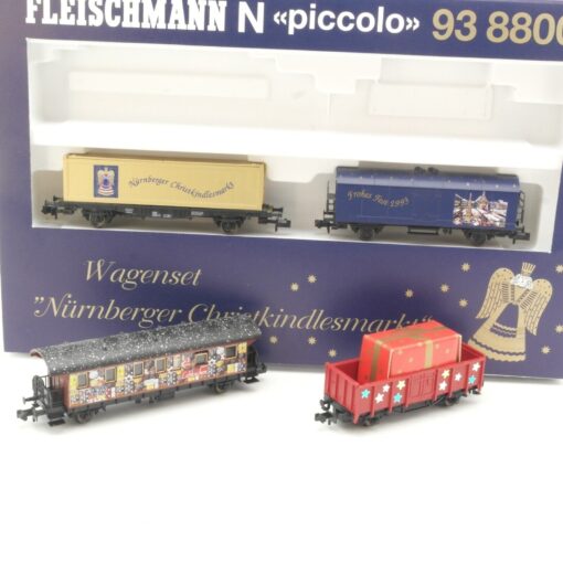 Fleischmann N 93 8800 Wagen Set Nürnberger Christkindlesmarkt in OVP QR9775