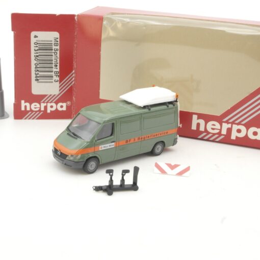 Herpa 1:87 045346 MB Sprinter BF 3 Begleitservice Max Wild in OVP RR3655