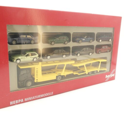 Herpa 1:87 147576 MAN TG-A M Autotransporter + 8 PKW in OVP QR6677 – Bild 3
