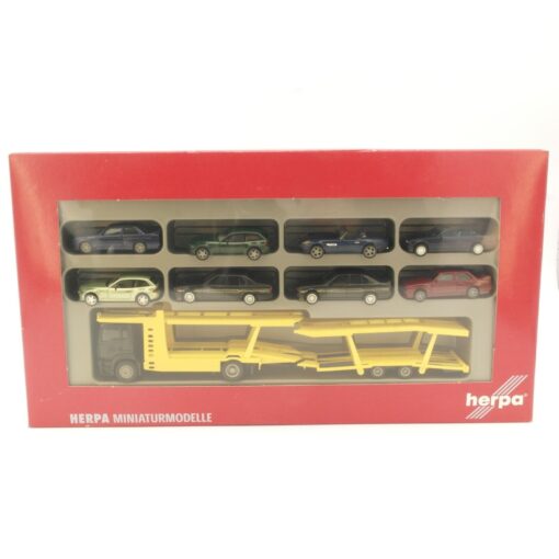 Herpa 1:87 147576 MAN TG-A M Autotransporter + 8 PKW in OVP QR6677