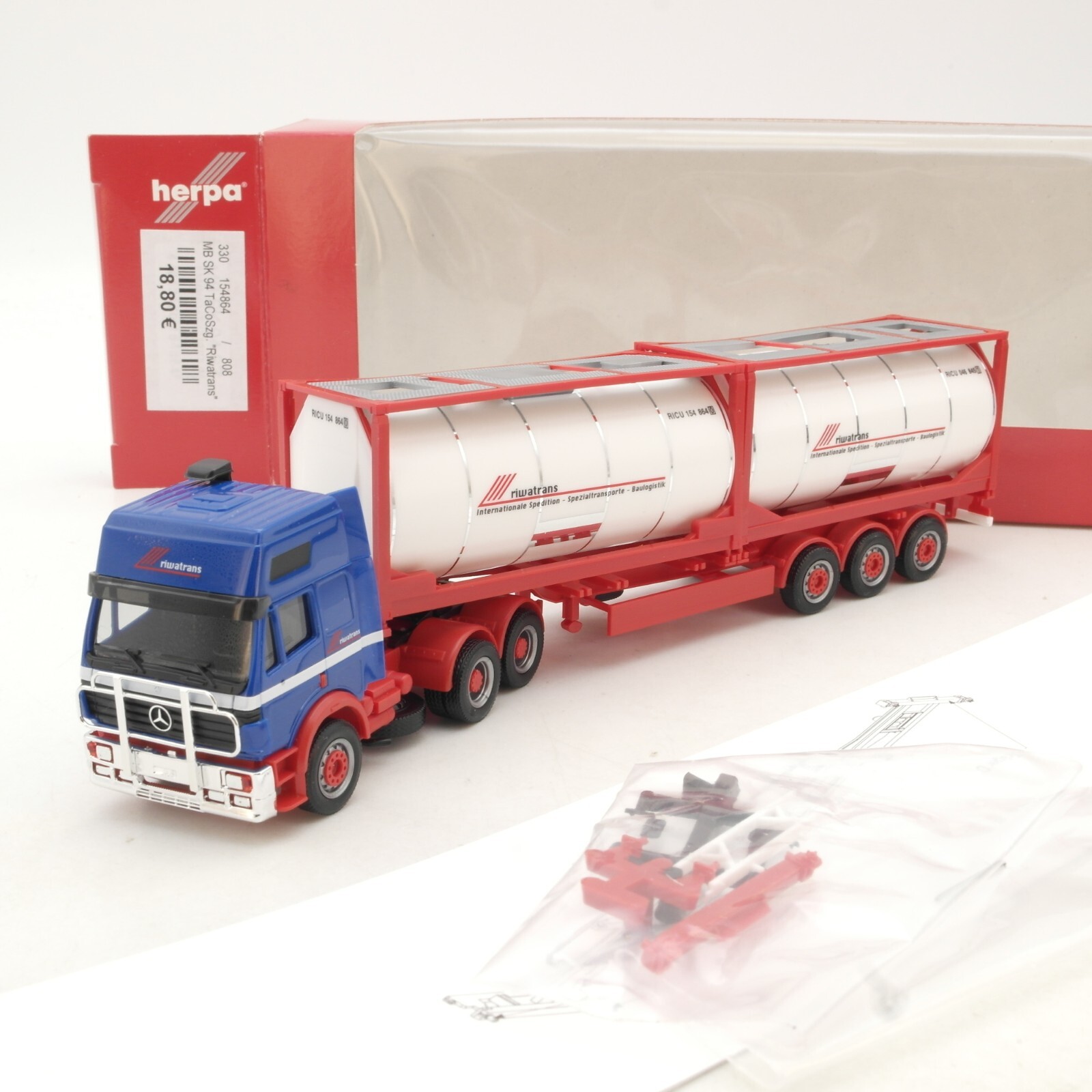 Herpa 1:87 154864 MB SK 94 Tanksattelzug Riwatrans in OVP QR826