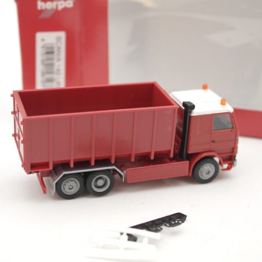 Herpa 1:87 156127 Scania 142 M Abrollcontainer-LKW in OVP QR9004 – Bild 3