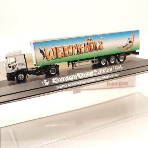 Herpa 1:87 173742 IVECO Eurotech Sattelzug Werth-Holz in OVP ER8280