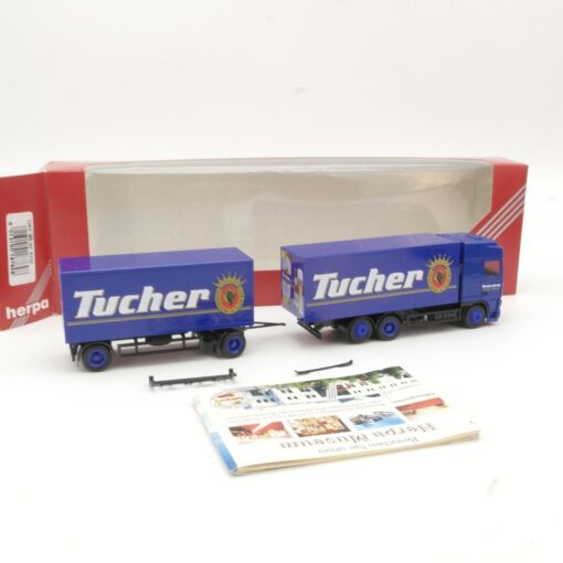 Herpa 1:87 187848 DAF 95 XF Hängerzug Tucher in OVP QR8153 – Bild 3