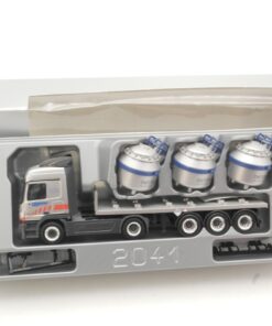 Herpa 1:87 299497 MB Actros L Pritschen-Sattelzug mit Alubehälter in OVP QR9130