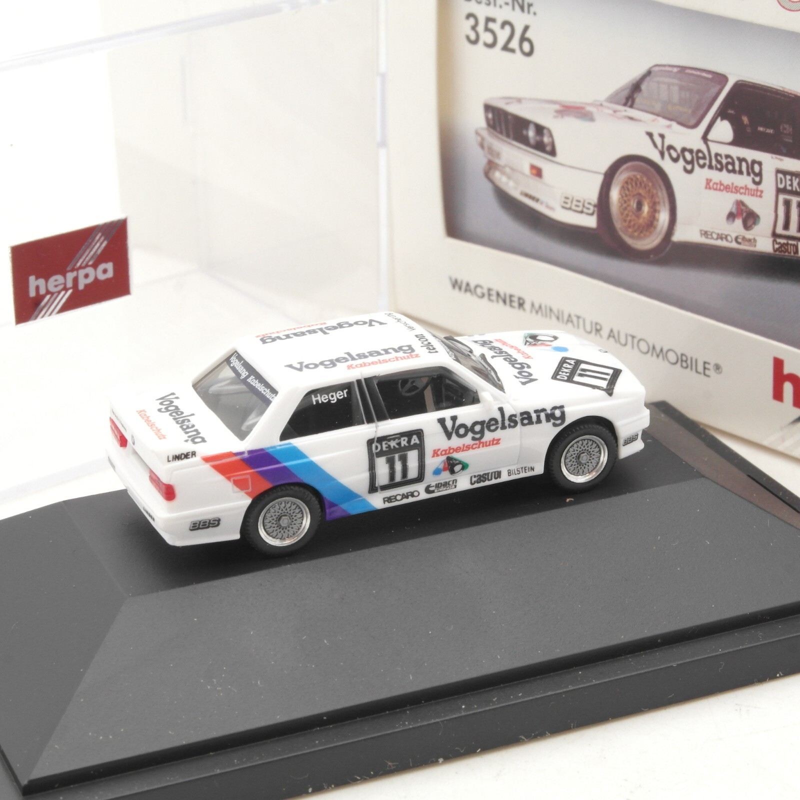 Herpa 1:87 3526 AMG Mercedes 190 E - Roland Asch #11 in OVP RA8484 – Bild 3