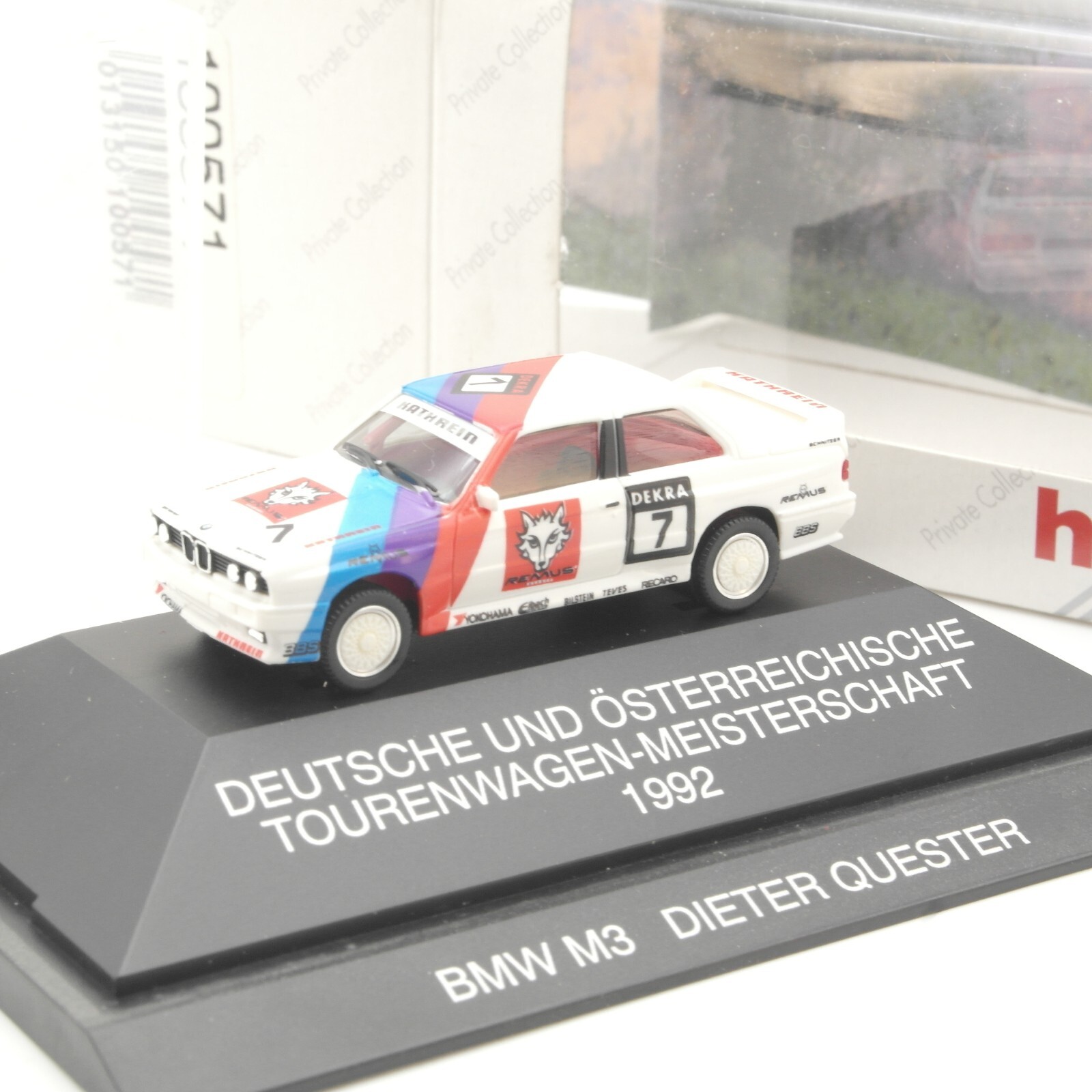Herpa 1:87 35743 BMW M3 DTM 1992 #7 in EVP QR7225
