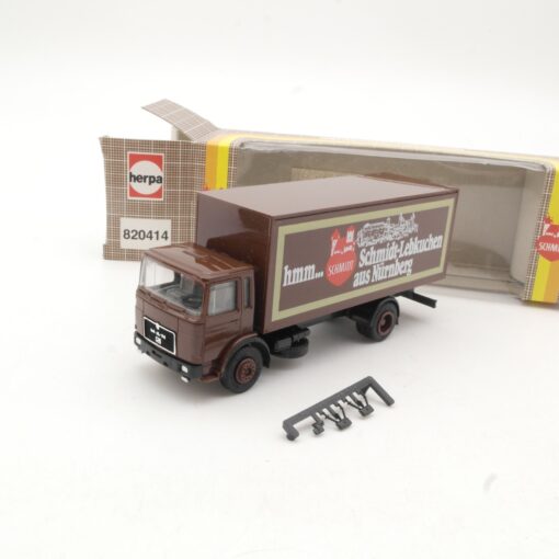 Herpa 1:87 820414 Mercedes Koffer LKW Schmidt Lebkuchen in OVP RR1162