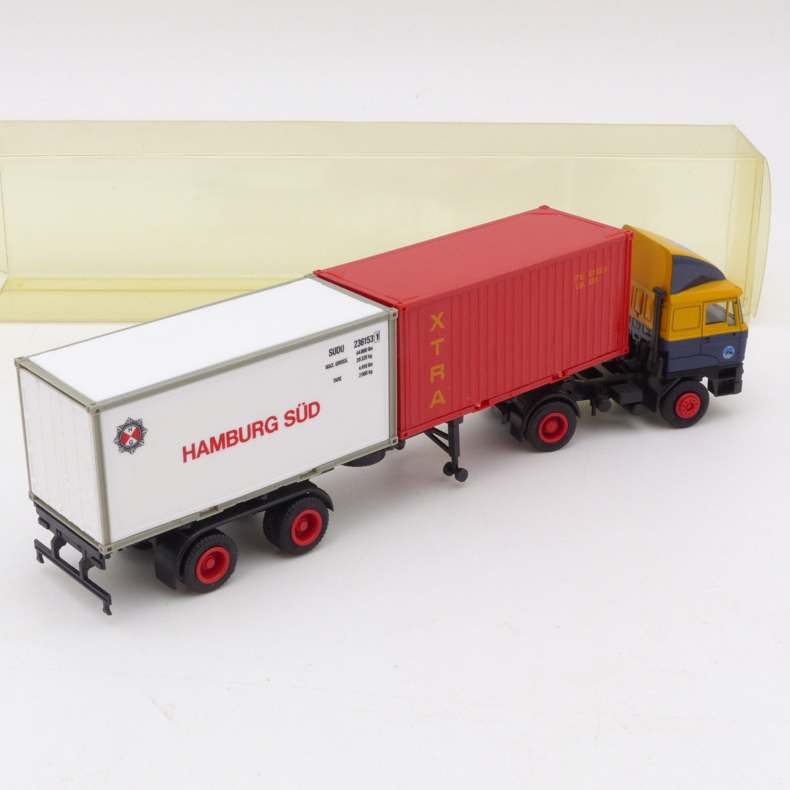 Herpa 1:87 DAF 95 XF Sattelzug XTRA / Hamburg Süd in EVP EX8404 – Bild 3