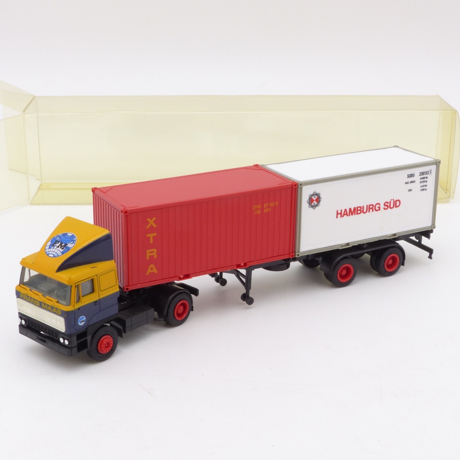 Herpa 1:87 DAF 95 XF Sattelzug XTRA / Hamburg Süd in EVP EX8404