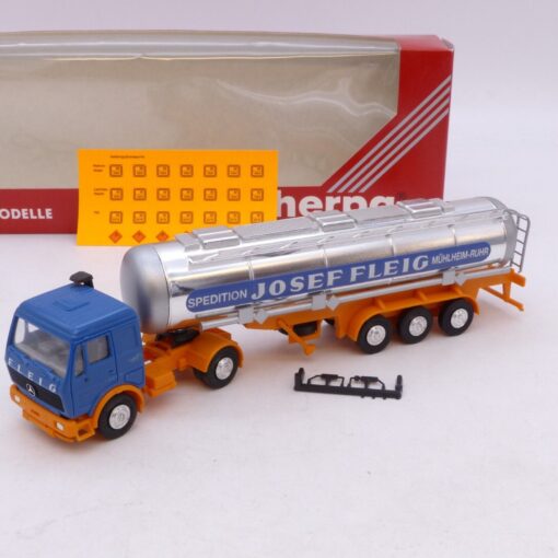 Herpa 1:87 Fehldruck ! MB NG Sattelzug Josef Fleig - selten / rar, in EVP EB7438