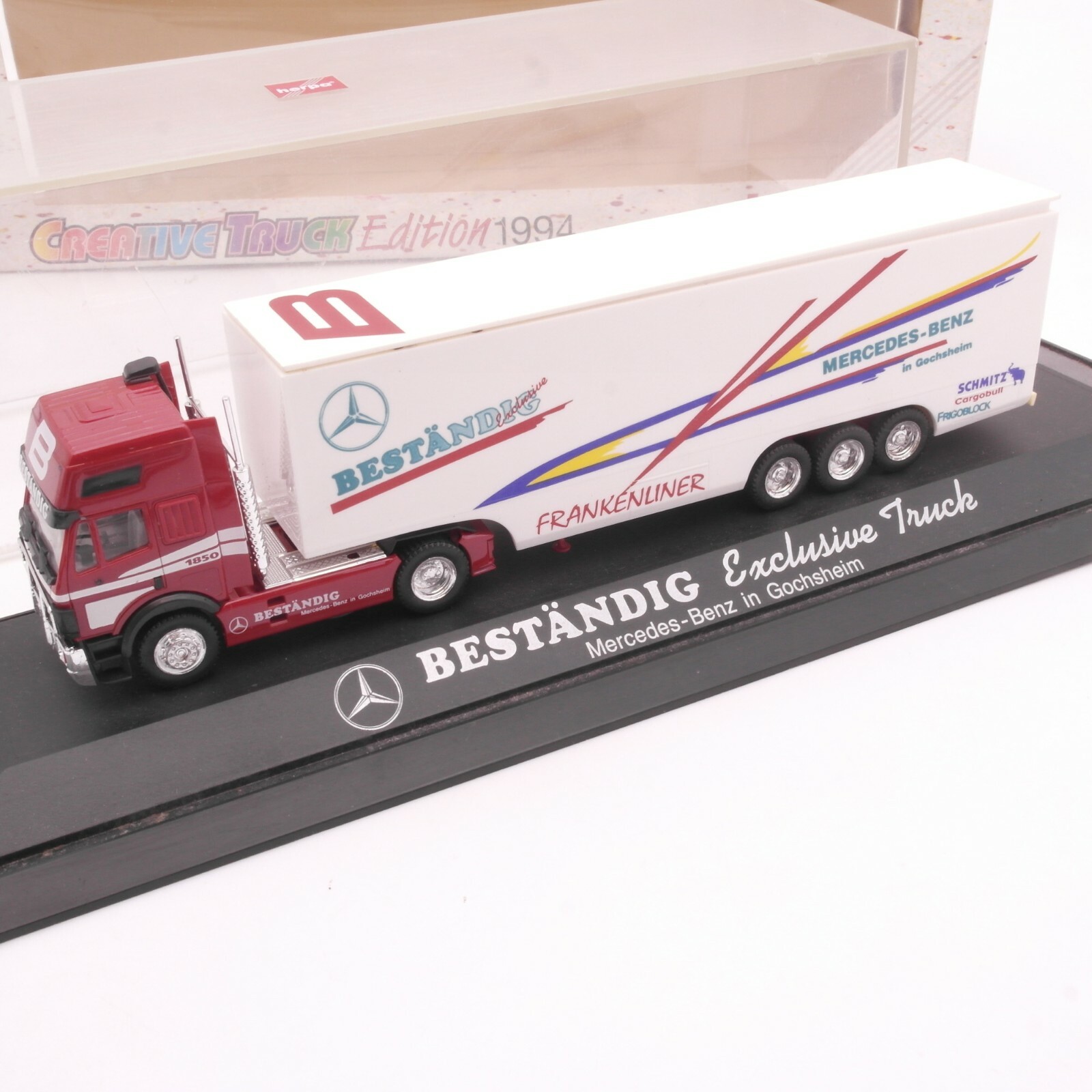 Herpa 1:87 MB 1850 Kofferhängerzug Frankenliner Beständig in EVP RT8388