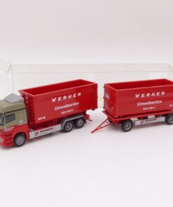 Herpa 1:87 MB Axor Hängerzug Werner Umweltsevice in EVP EX8411