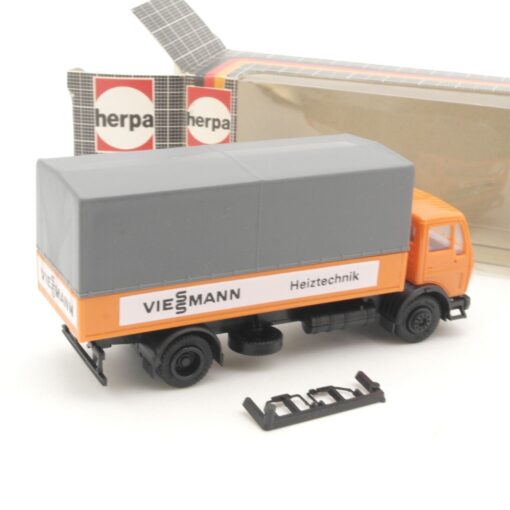 Herpa 1:87 MB Pritsche / Plane Viessmann Heiztechnik in OVP RR151 – Bild 3