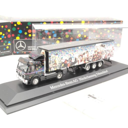 Herpa 1:87 Mercedes Benz Sattelzug Niederlassung Düsseldorf in OVP QR5847