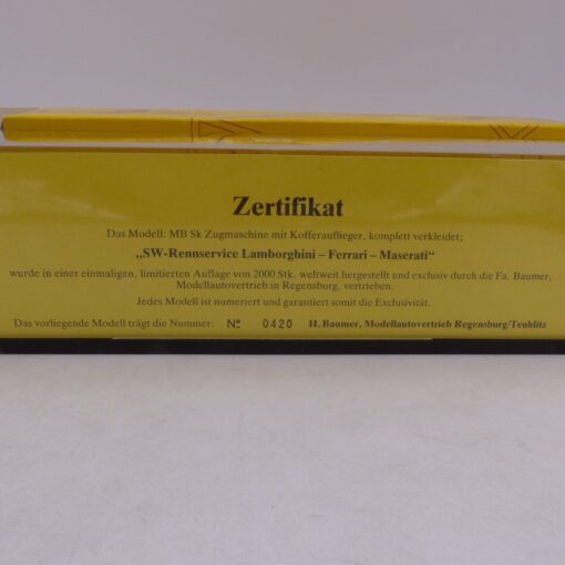 Herpa 1:87 Nr.: 168113 MB SK Sattelzug SW Autovermietung, in OVP EB5876 – Bild 6