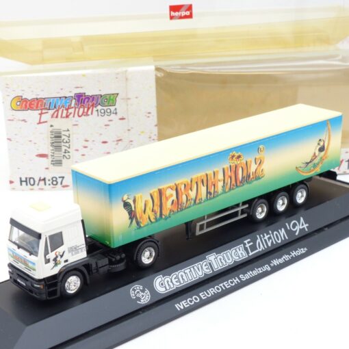 Herpa 1:87 Nr.: 173742 Iveco EuroTech Sattelzug Werth-Holz, in OVP EA5985